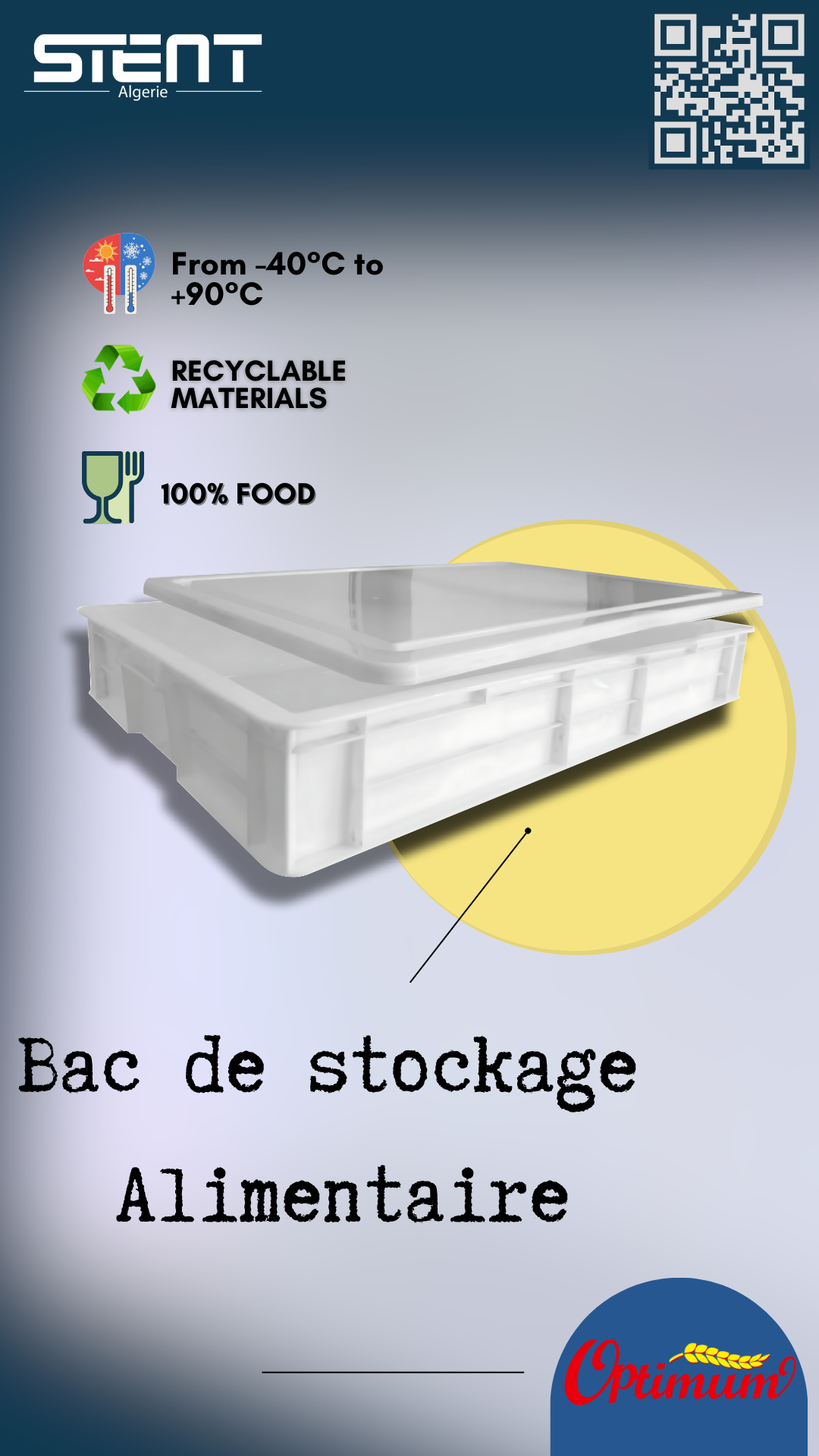 EM64| Top 7 raisons de choisir Notre Bac plastique alimentaire professionnel OPTIMUM : l’outil indispensable en cuisine et en industrie – Image 2